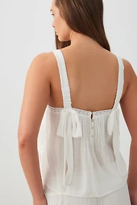 Camisole à bordure en crochet