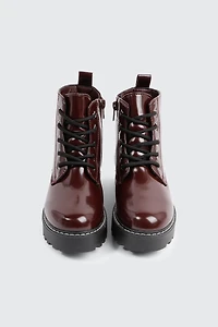 Bottes de combat à semelle volumineuse