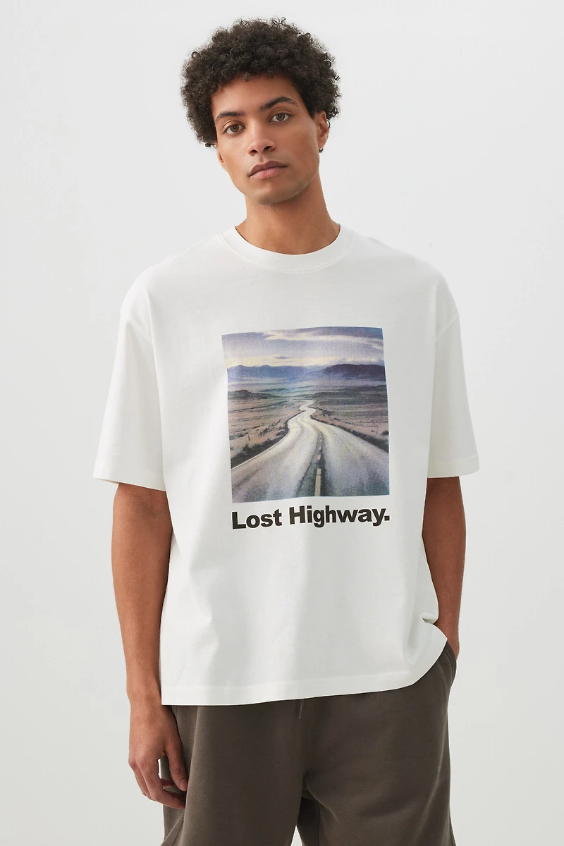 T-shirt carré graphique