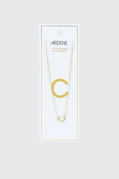 Ardene 14K Gold Plated Initial C Necklace