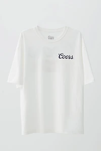 Ardene Man Coors Graphic T-Shirt For Men in White | Size | 100% Cotton