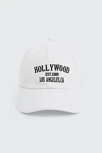 Ardene Athletic Dept Cap in White | 100% Cotton