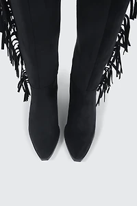 Bottes de cowboy aux genoux