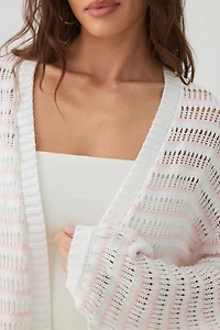 Cardigan épais à maille ouverte