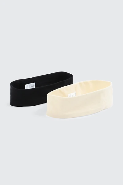 Ardene 2-Pack Headbands in Off-White | Polyester