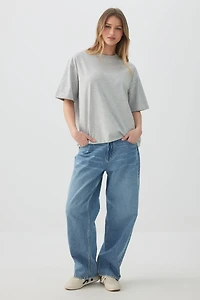 T-shirt ample à manches courtes Basic