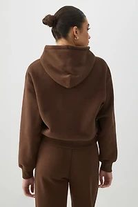 Veste courte à capuchon en Molleton MADESOFT