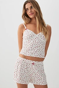 Ensemble pyjama côtelé en tissu HUSHKNIT