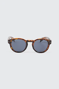 Ardene Man Round Sunglasses For Men in Brown