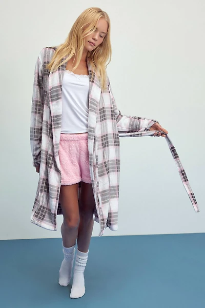 Ardene SUNDAYSOFT Short Robe in | Size | Polyester | Eco-Conscious