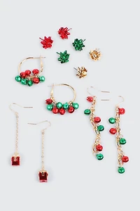 Ardene 6-Pack Festive Earrings | Stainless Steel