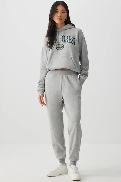 Ardene Slouchy Sweatpants in Grey | Size | Polyester/Cotton | Fleece-Lined