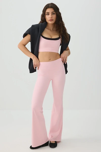 Ardene camactive Flare Leggings in Prima Pink | Size | Nylon/Spandex
