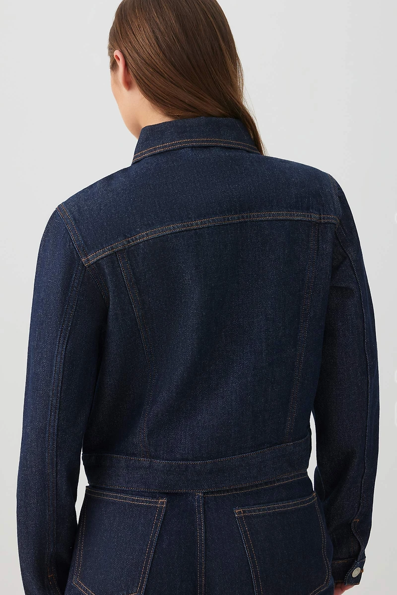 Veste en denim de coupe classique