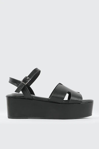 Ardene Platform H Strap Sandals in | Size | Eco-Conscious