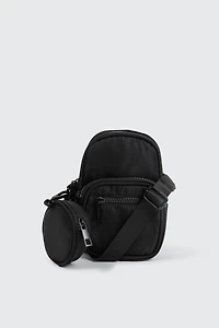 Ardene Phone Bag with Coin Purse in Black | 100% Recycled Polyester/Nylon | Eco-Conscious