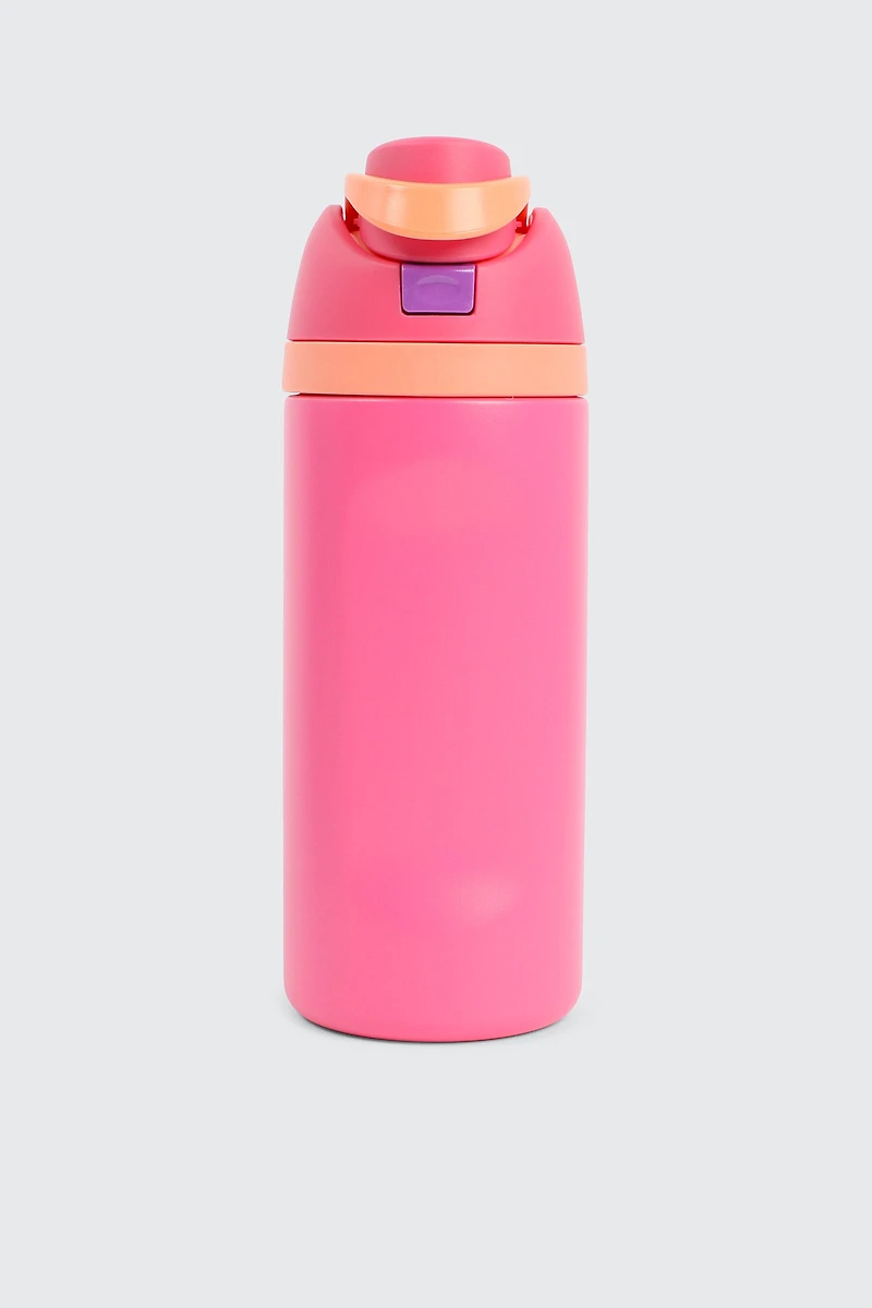 Ardene Kids Stainless Steel Water Bottle in Medium Pink
