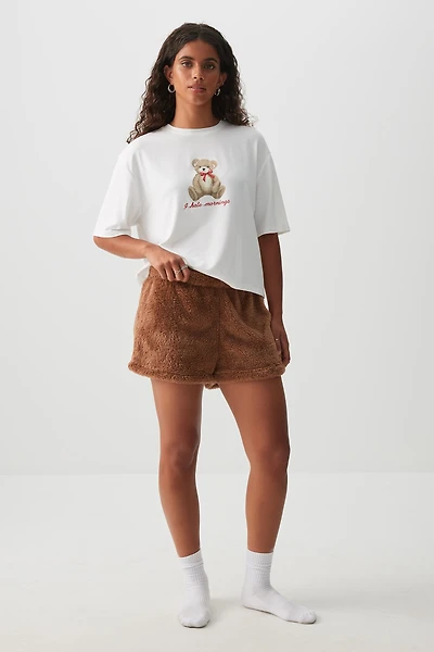 Ardene DREAMPLUSH Boxer Shorts in | Size | Polyester | Eco-Conscious