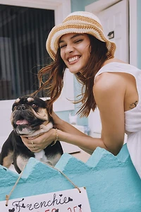 Ardene Tricolor Crochet Bucket Hat | Polyester