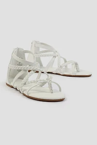 Sandales gladiateur tressées