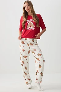 Haut de pyjama en tissu HUSHKNIT