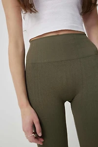 Legging évasé à ourlet fendu