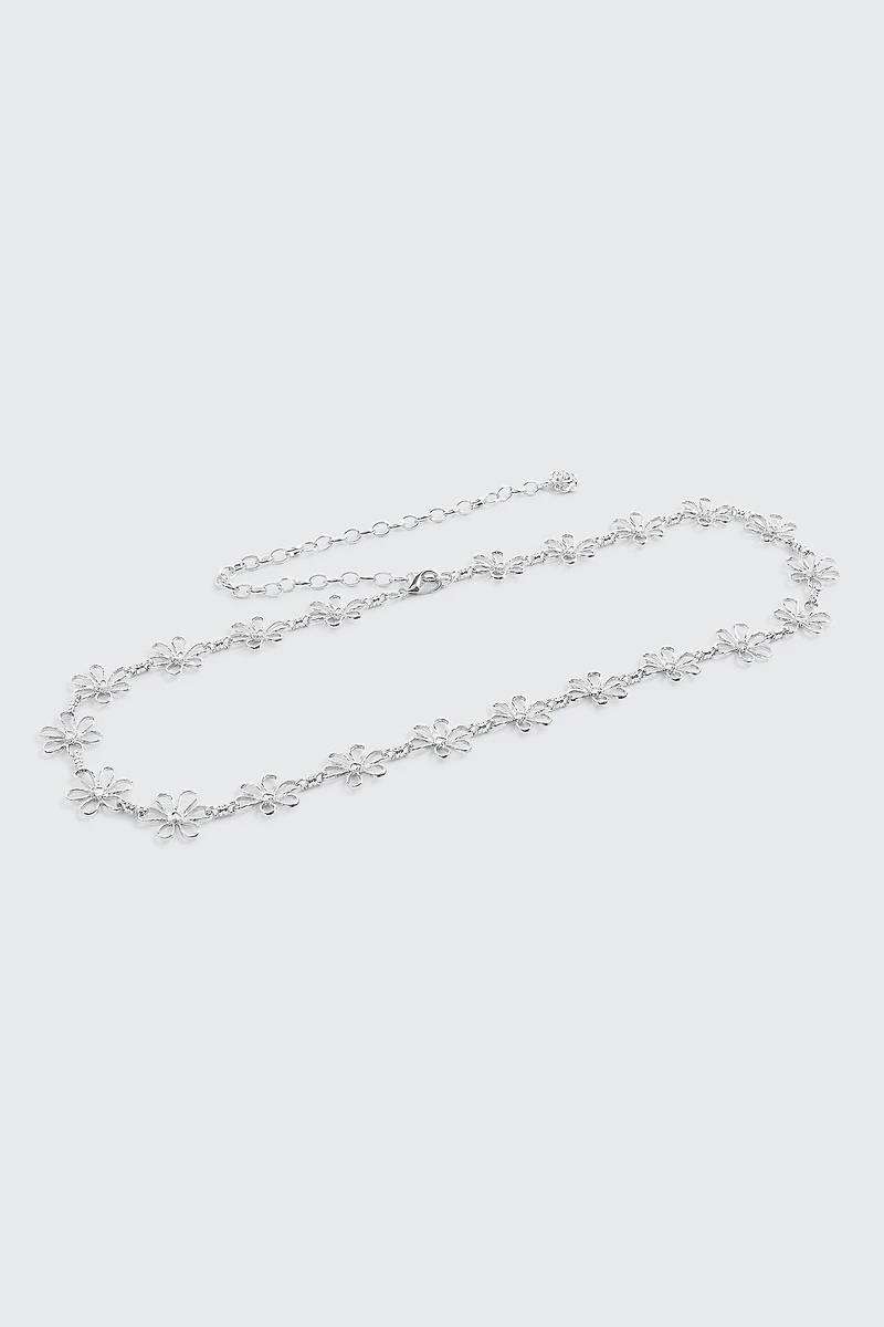 Ceinture en chaîne à maillons marguerites