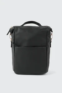 Ardene Faux Leather Backpack | Faux Leather/Polyester