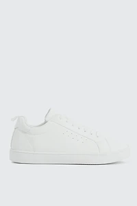 Ardene Lace Up Tennis Sneakers in | Size | Faux Suede