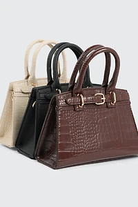 Sac fourre-tout embossé croco