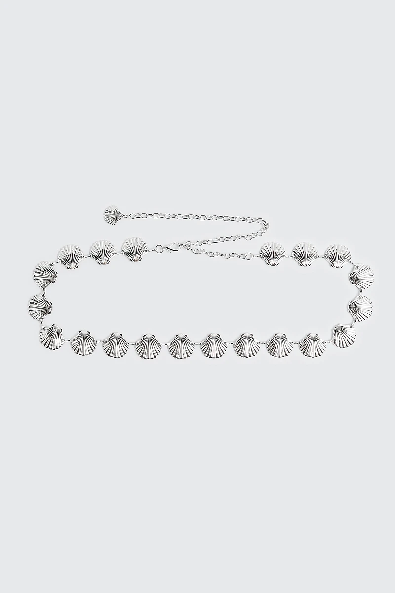 Ceinture chaîne motif coquillage