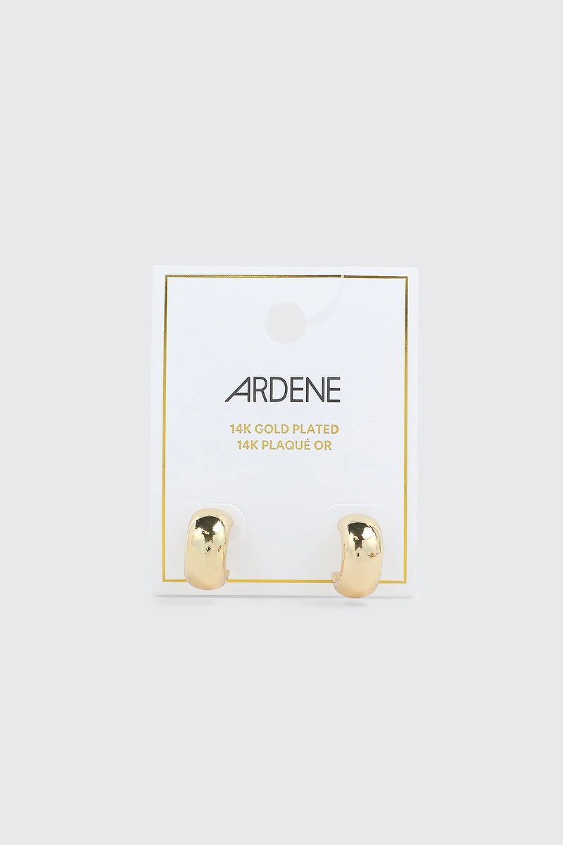 Mini anneaux plaqués or 14K