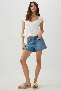 Haut noué de style nuisette