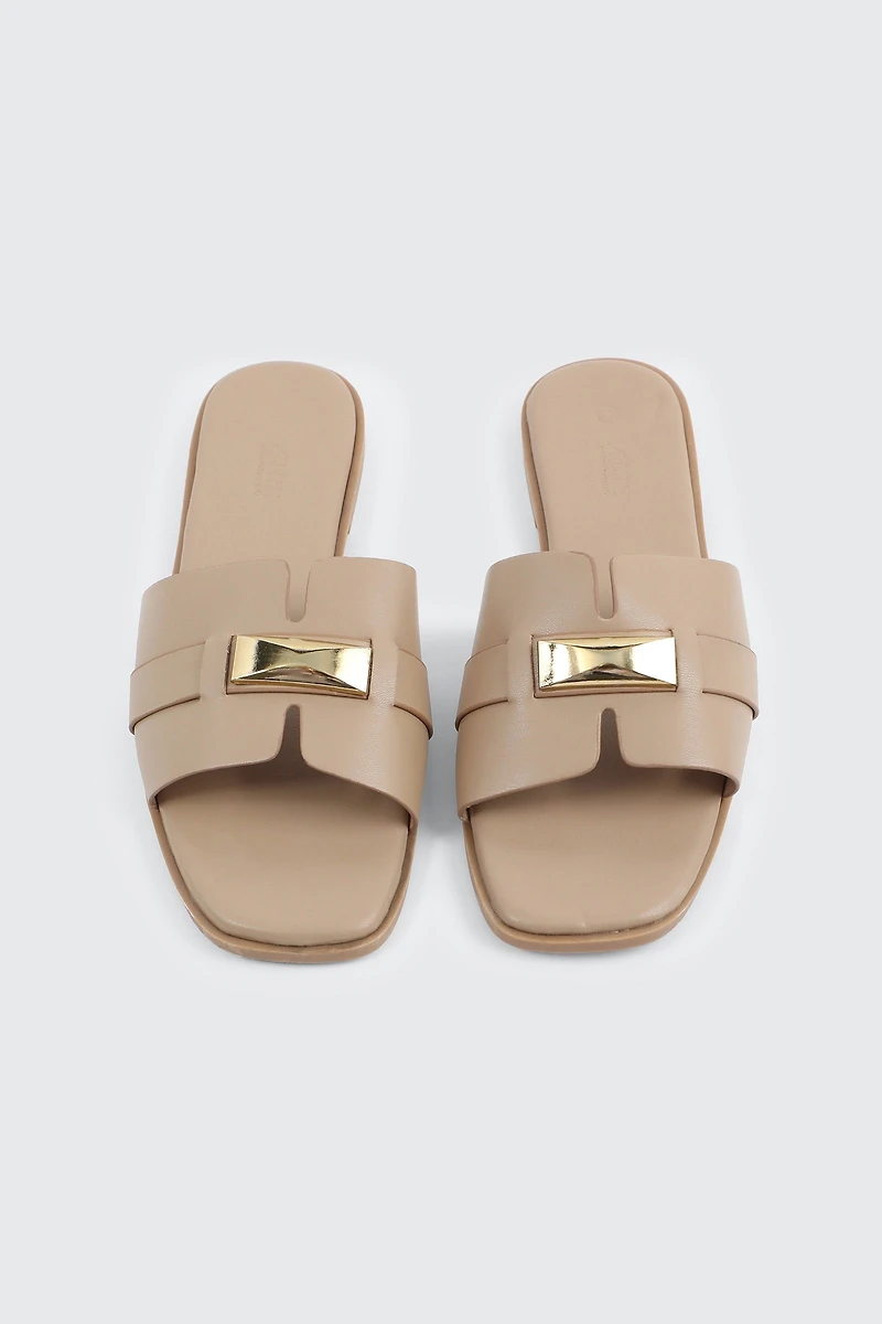 Sandales à bout carr