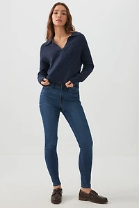 Chandail court à col Johnny