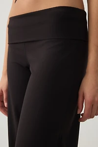 Pantalon à jambe droite et taille repliée camactive