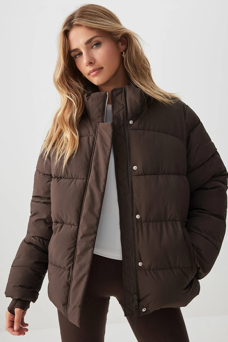 Ardene The Everyday Puff in Chestnut | Size | Polyester