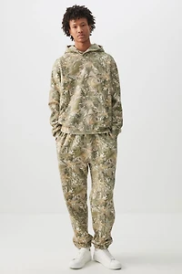 Ardene Man Sweatpants with Back Pocket For Men in Khaki | Size | Polyester/Cotton | Fleece-Lined