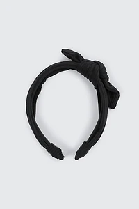 Ardene Rib Bow Headband in | Polyester
