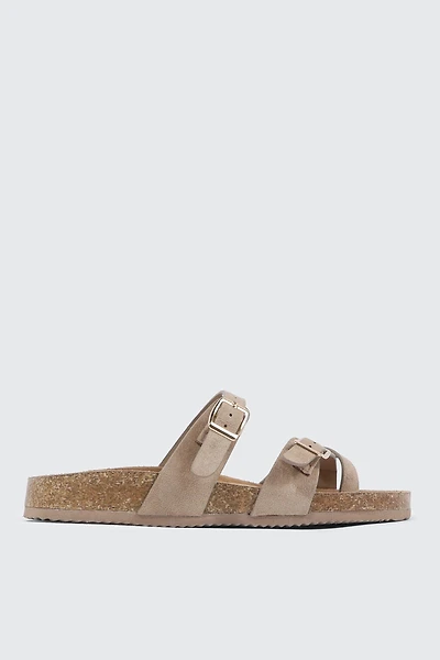 Sandales à double boucle et anneau d'orteil