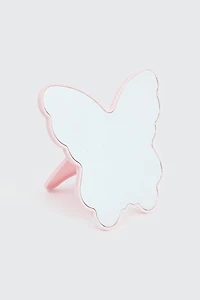 Ardene Kids Butterfly Mirror in Light Pink
