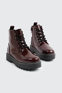 Bottes de combat à semelle volumineuse