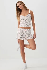 Ensemble pyjama côtelé en tissu HUSHKNIT