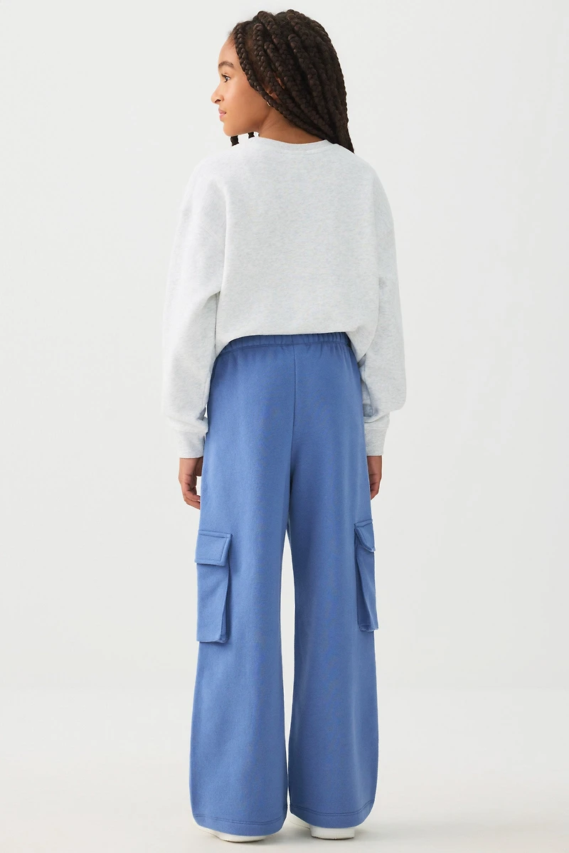 Pantalon cargo à jambe large en Molleton MADESOFT