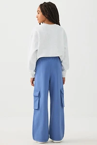 Pantalon cargo à jambe large en Molleton MADESOFT