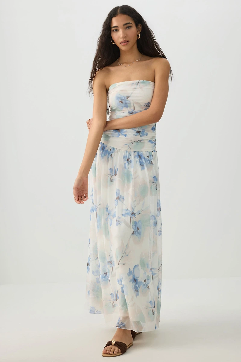 Robe tube à taille tombante en maille