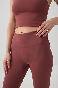 Legging taille haute côtel