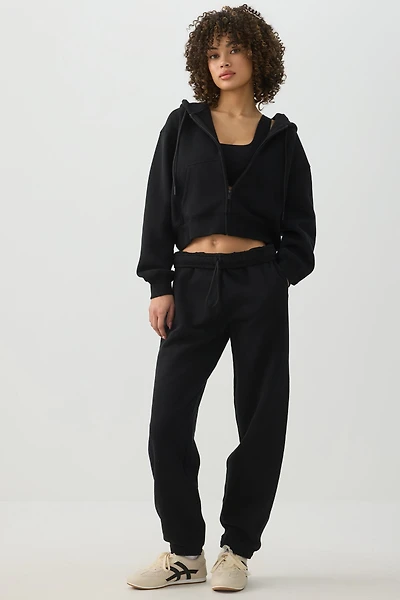 Veste courte à capuchon en Molleton MADESOFT