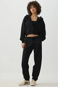 Veste courte à capuchon en Molleton MADESOFT