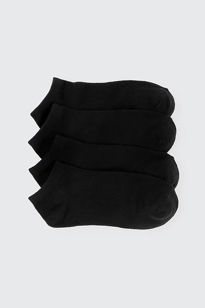 Ardene 4-Pack Cotton Blend Ankle Socks in | Polyester/Cotton/Elastane